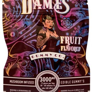 dames mushroom infused gummies